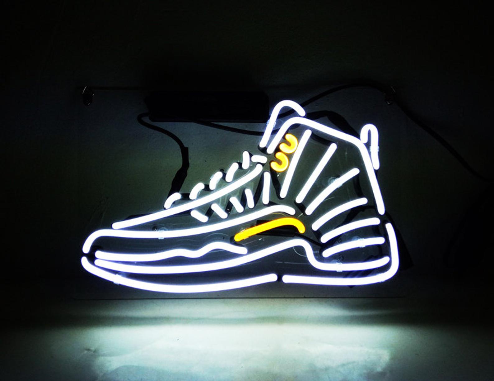 Sneaker neon sign - LED light neon sign lamp size 25 inch | eBay